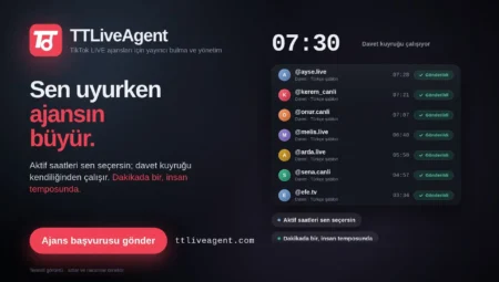 TT LIVE Agent | TikTok Yayıncı Destek ve Creator Support Sistemi
